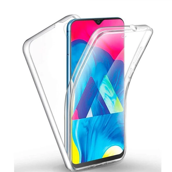 Samsung Galaxy M10 Çift Taraflı Silikon Kılıf Şeffaf ürün görseli 1
