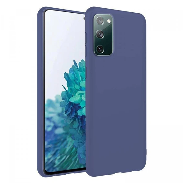 Samsung Galaxy S20 FE İnce Mat Silikon Kılıf Lacivert ürün görseli 1