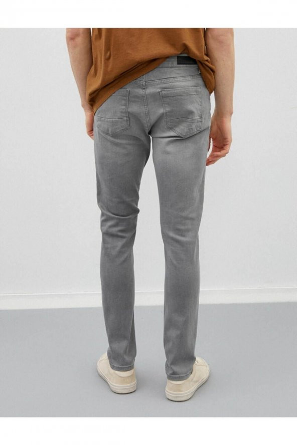 Erkek Jean Pantolon Gri - Resim 4