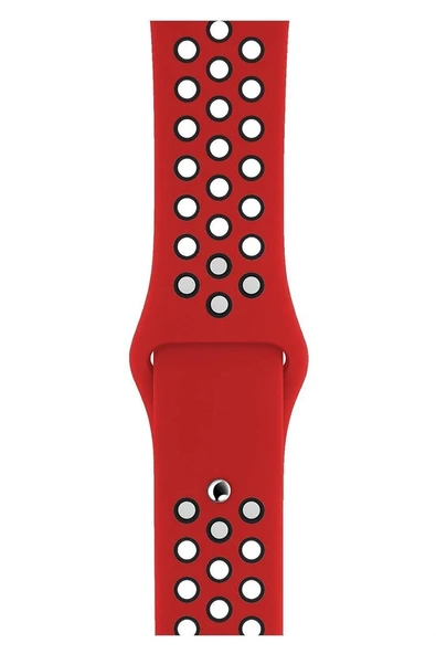 Apple Watch Series 3 38 MM Fileli Kordon Kırmızı-Siyah ürün görseli 1