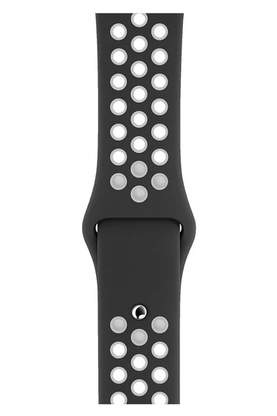 Apple Watch Series 7 45 MM Fileli Kordon Siyah-Beyaz ürün görseli 1