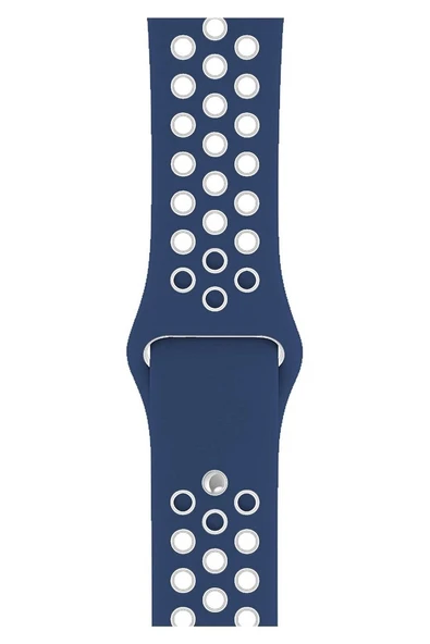 Apple Watch Series 7 45 MM Fileli Kordon Lacivert-Beyaz ürün görseli 1