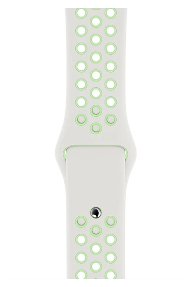 Apple Watch Series SE 40 MM Fileli Kordon Beyaz-Yeşil ürün görseli 1