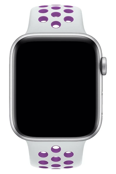 Apple Watch Series SE 40 MM Fileli Kordon Beyaz-Mor - Resim 2