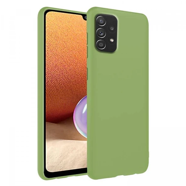 Samsung Galaxy A33 İnce Mat Silikon Kılıf Yeşil ürün görseli 1