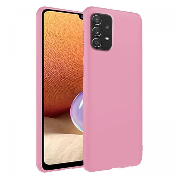 Samsung Galaxy A73 İnce Mat Silikon Kılıf Pembe ürün görseli 1