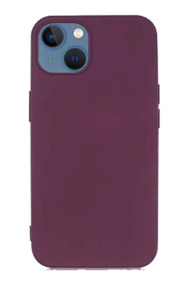 Apple iPhone 14 Plus 6.7'' İnce Mat Silikon Kılıf Mor ürün görseli 1
