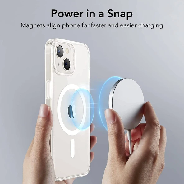 Apple iPhone 12 6.1'' Magsafe Şeffaf Silikon Kılıf - Resim 4