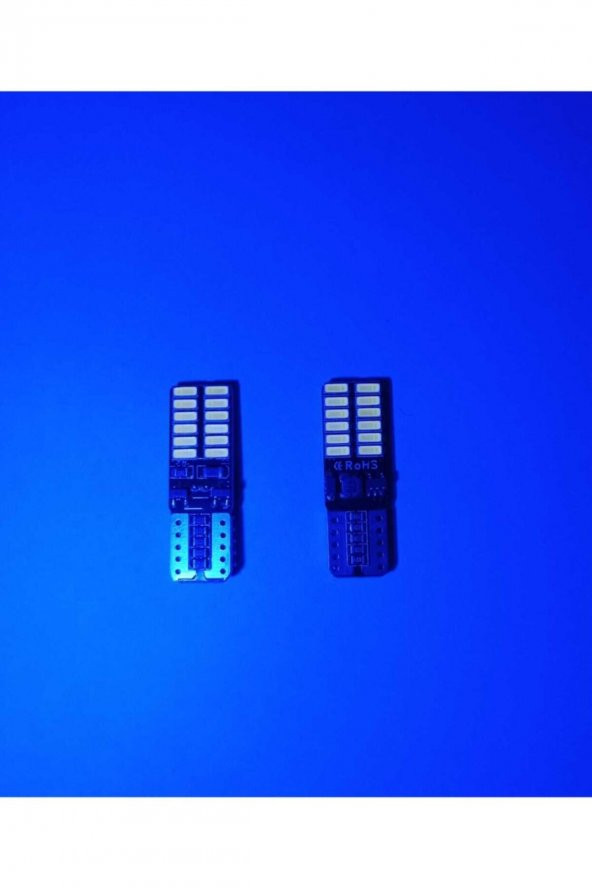 Mavi Renk 2 Adet 12v Uyumlu T10 Dipsiz Led CANBUSLÜ ürün görseli 1