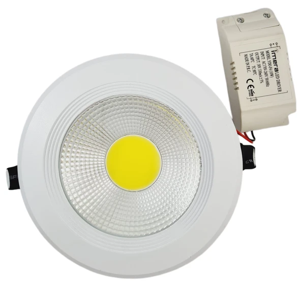 10 WATT LED SPOT TRAFOLU BEYAZ KASA GÜN IŞIĞI (YDO-F4) ürün görseli 1