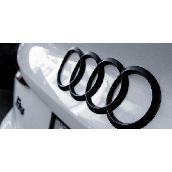 DK Tuning Audi Bagaj Oval 192mm Siyah Halka Rozet Amblem Arma ürün görseli 1