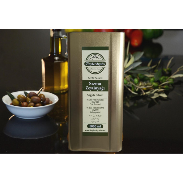BEYLER DİYARI Natural Sızma Zeytinyağı 5000 ml ürün görseli 1