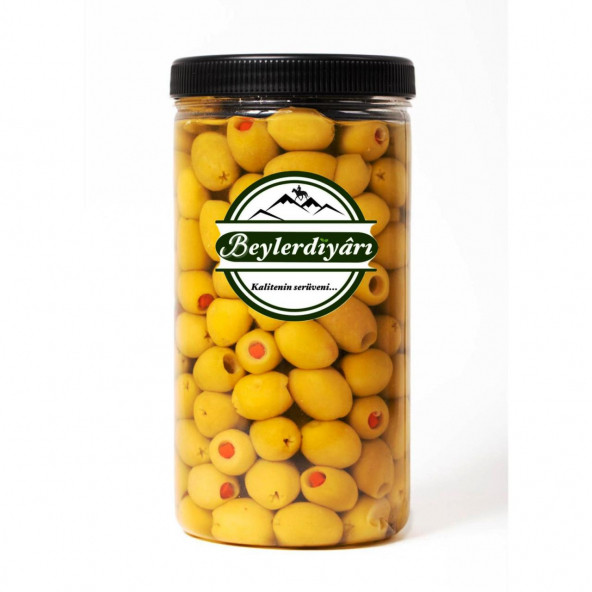 BEYLER DİYARI Biber Dolgulu Yeşil Zeytin 1 kg ürün görseli 1