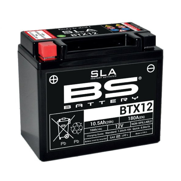 Bs Btx12 Sla 2012-2023 CF Moto 650NK Uyumlu Akü Jel Akü ürün görseli 1