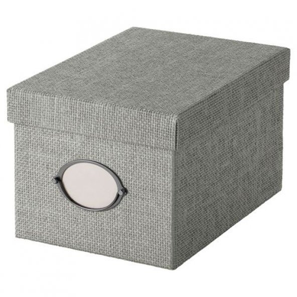 Kapaklı Kutu 18x25x15 Cm Gri Düzenleme-Raf-Ünite Kutusu Kulplu Toparlayıcı Kutu ürün görseli 1