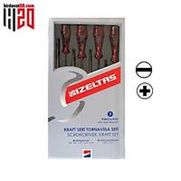 İzeltaş Kraft Seri Tornavida Seti (7 Parça) 4100008107 - Resim 2