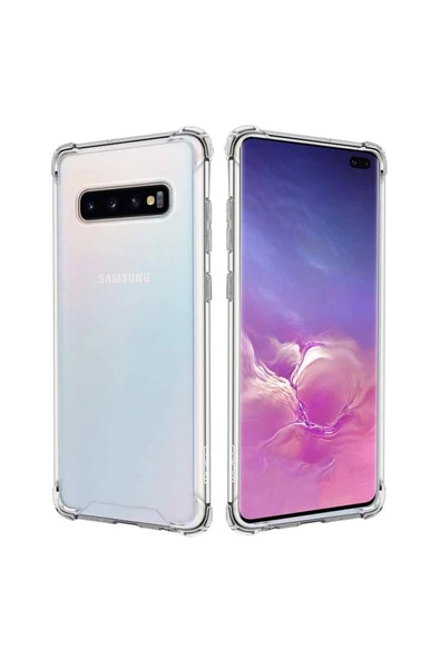 Samsung Galaxy S10 Plus Şeffaf Tank Silikon Kapak ürün görseli 1