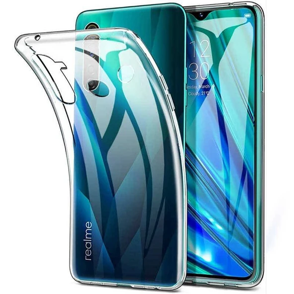 Oppo Realme 6i Premium Silikon Kılıf Şeffaf ürün görseli 1