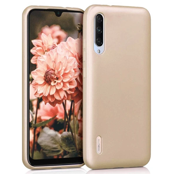 Xiaomi Mi 9 Lite Premium Silikon Kılıf Gold ürün görseli 1