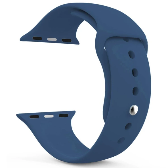 Apple Watch Series 6 40 MM Silikon Kordon Lacivert ürün görseli 1