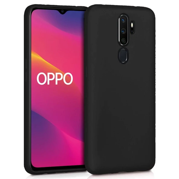 Oppo A5 2020 Premium Silikon Kılıf Siyah ürün görseli 1