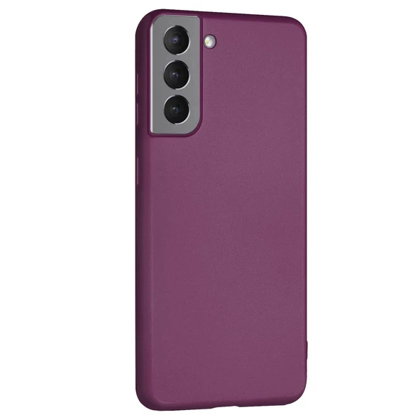 Samsung Galaxy S21 Premium Silikon Kılıf Mor ürün görseli 1