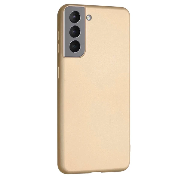 Samsung Galaxy S21 Plus Premium Silikon Kılıf Gold ürün görseli 1
