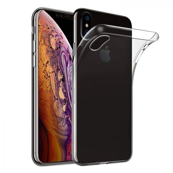Apple iPhone XS Ultra İnce Silikon Kılıf Şeffaf ürün görseli 1