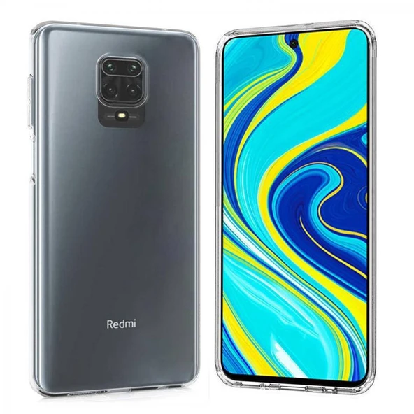 Xiaomi Redmi Note 9 Pro Max 2.0 MM Korumalı Silikon Kılıf Şeffaf ürün görseli 1