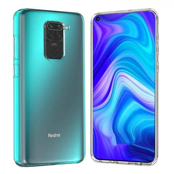 Xiaomi Redmi Note 9 2.0 MM Korumalı Silikon Kılıf Şeffaf ürün görseli 1