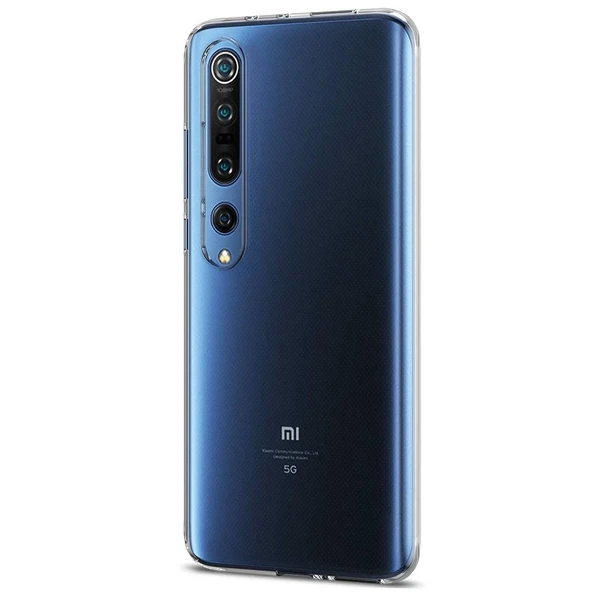 Xiaomi Mi 10 Pro Premium Silikon Kılıf Şeffaf ürün görseli 1