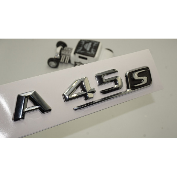 A45 S Bagaj Krom Metal 3M 3D Yazı Logo ürün görseli 1