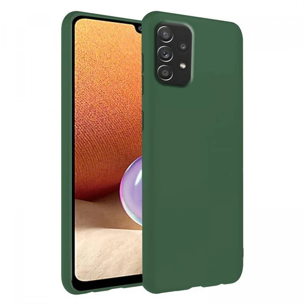 Samsung Galaxy A33 İnce Mat Silikon Kılıf Haki ürün görseli 1