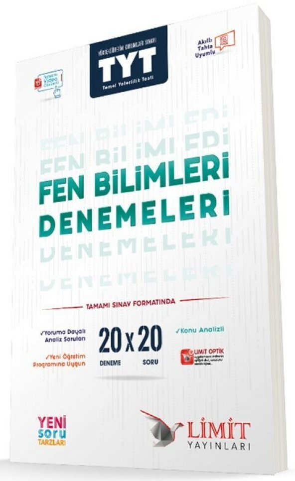 Limit Yayınları TYT Fen Bilimleri 20x20 li Denemeleri ürün görseli 1