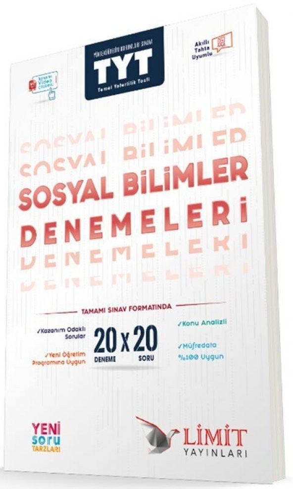 Limit Yayınları TYT Sosyal Bilimler 20x20 Denemeleri ürün görseli 1
