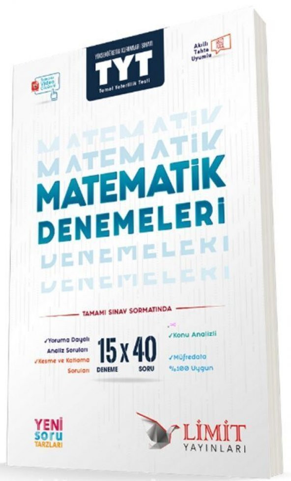 Limit Yayınları TYT Matematik 15x40 Denemeleri ürün görseli 1