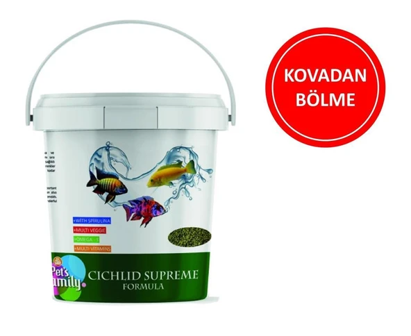 Pets Family Cichlid Supreme Formula Balık Yemi ( KOVADAN BÖLME ) 50 Gr ürün görseli 1