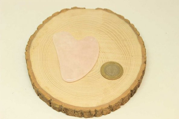 Pembe Kuvars Taşı Gua Sha (Yüz Masaj Taşı) ürün görseli 1