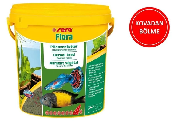 Sera Flora Bitkisel Pul Balık Yemi ( Kovadan Bölme ) 50 GR ürün görseli 1