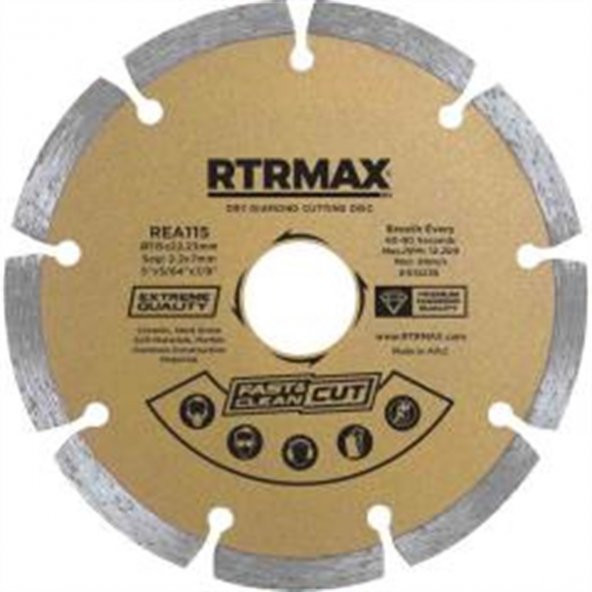 RTR (REA180) 180x22mm SOKETLİ ELMAS TESTERE ürün görseli 1