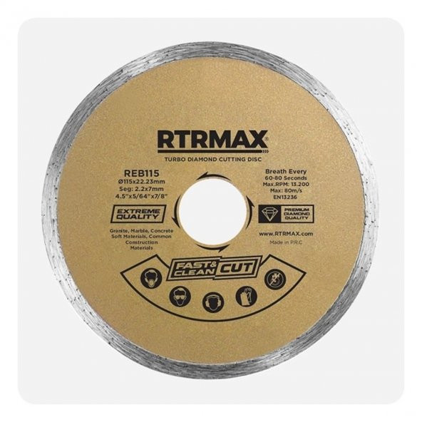 RTR (REA230) 230x22mm SOKETLİ ELMAS TESTERE ürün görseli 1