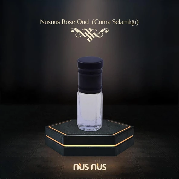 Nusnus Rose Oud  (Cuma Selamlığı) 3 ml - Resim 2
