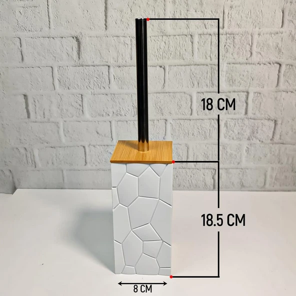 Akrilik Bambu Banyo Seti - 5 Parça Banyo Takımı - Resim 11