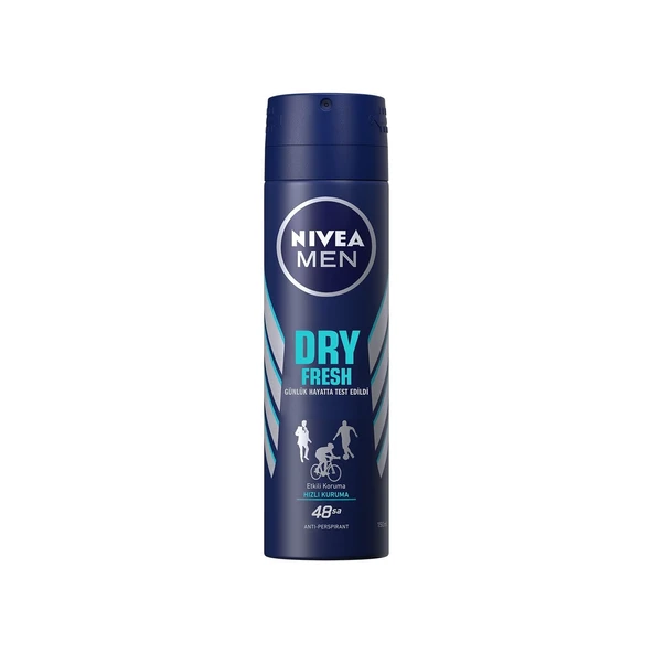 Nivea Dry Fresh Erkek Sprey Deodorant 150Ml - Resim 2