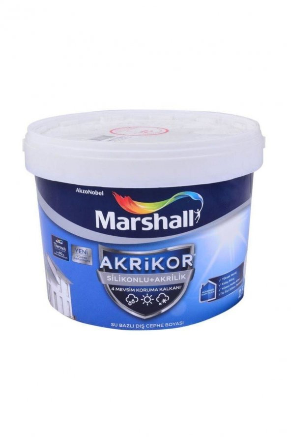 AKRİKOR SİLİKONLU AKRİLİK BM BAZ DIŞ CEPHE BOYASI 2,5 LT ürün görseli 1