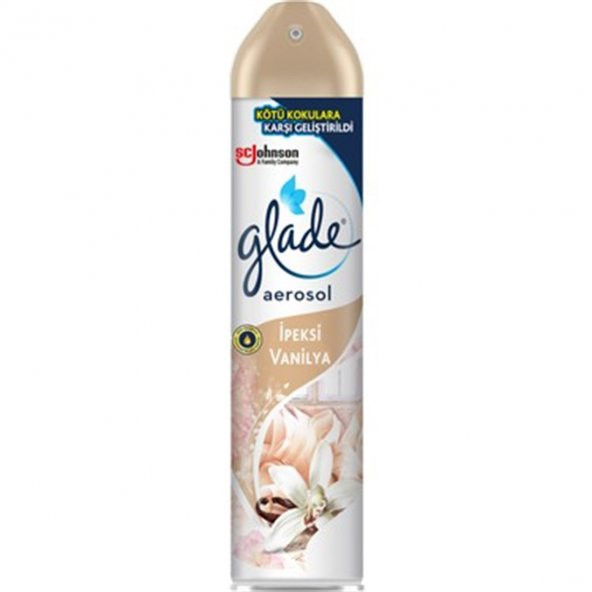 GLADE AEROSOL İPEKSİ VANİLYA 300ml ürün görseli 1