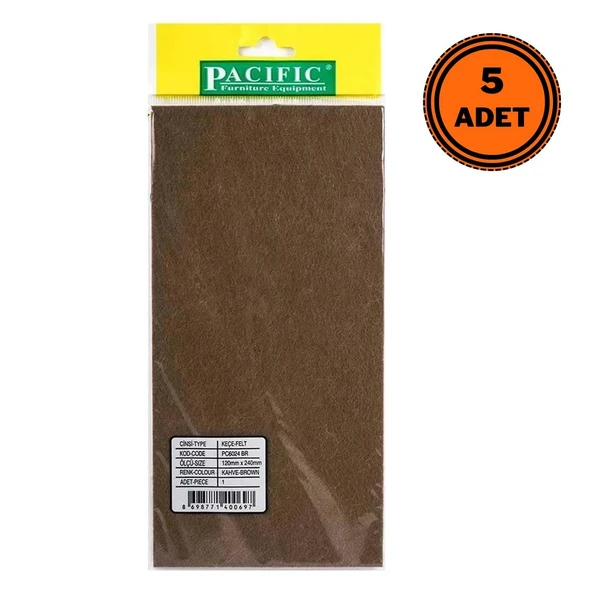 5 Adet Pacific Zemin Koruyucu Bütün Keçe 120 mm x 240 mm ürün görseli 1