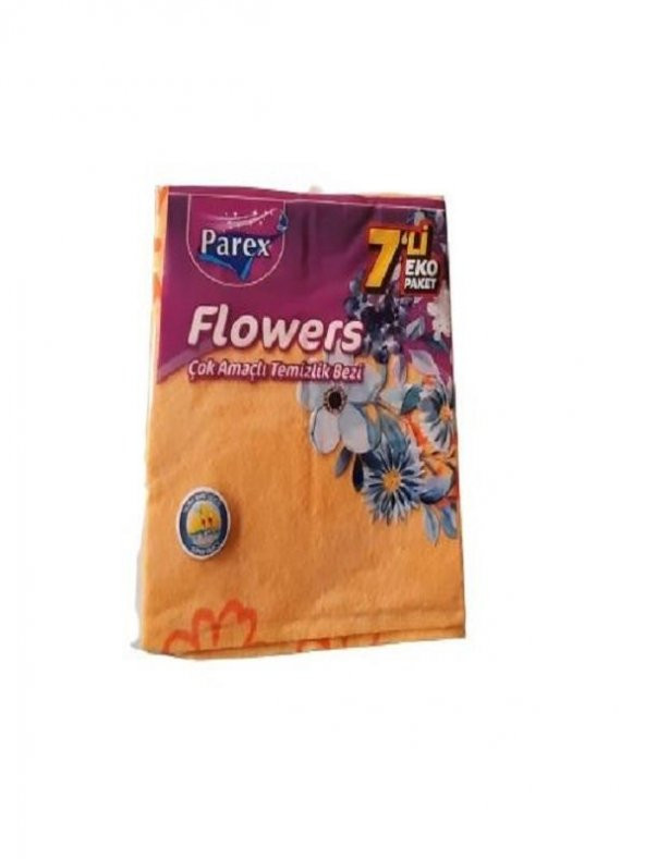 PAREX FLOWERS ÇOK AMAÇLI TEMİZLİK BEZİ 7Lİ ürün görseli 1