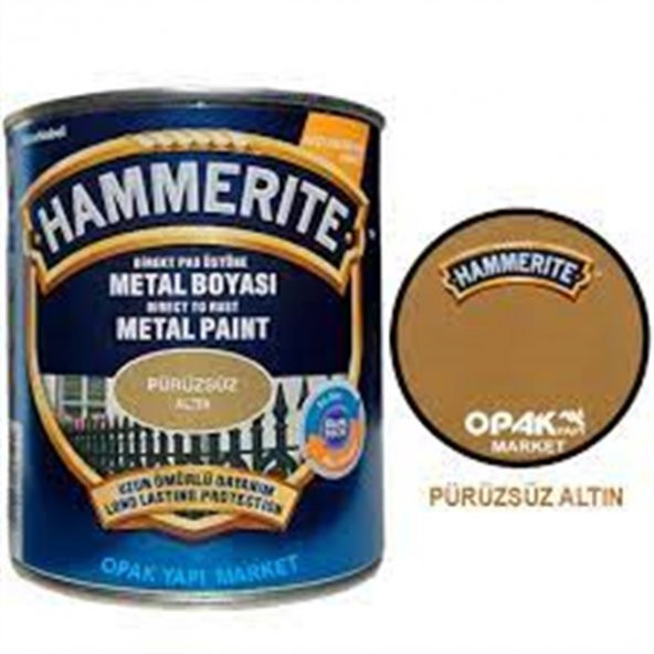 HAMMERİTE METAL BOYASI DÜZ ALTIN 2,5 LT ürün görseli 1