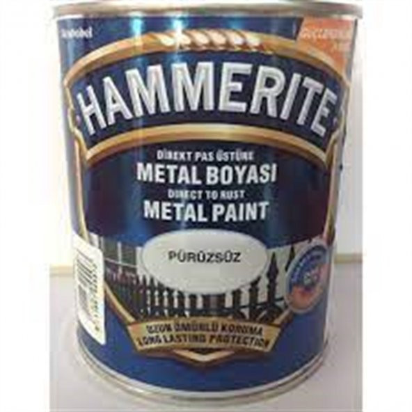 HAMMERİTE METAL BOYASI DÜZ BEYAZ 0,75 LT ürün görseli 1